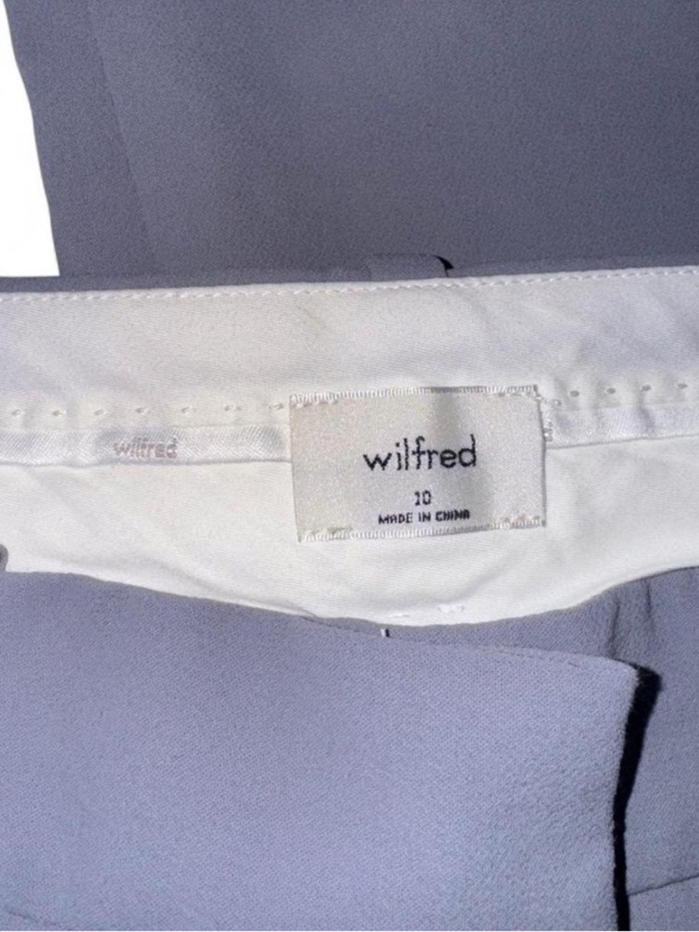 Wilfred Light Gray High-Waist Wide-Leg Trousers - Picture 4 of 5